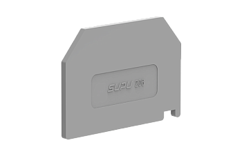 Торцевая крышка 206101 - Торцевая крышка для клемм TA6, цвет: серый