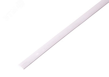 Трубка термоусадочная ТУТ нг 8,0/4,0 белая - 1м, не поддерживает горение