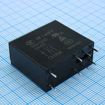 HF140FF/024-2ZST - Реле силовое, 10 A, 24 В, две группы на переключение