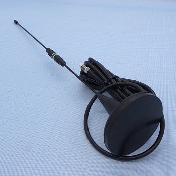 ANT GSM ANTEY 914 FME - GSM 900/1800; 50Ом; 5,5 дБ; КСВ 1,9:1; магнитная база 65мм; длина кабеля 2м; ветровая нагрузка: 150км/ч; FME-F-разъем