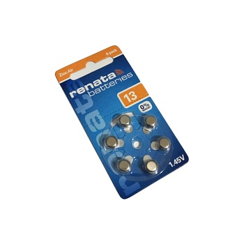 Батарея ZA-13  Renata - Элемент питания воздушно-цинковый для слуховых аппаратов