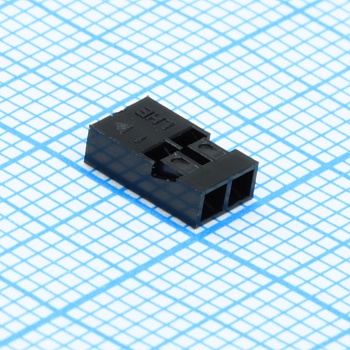 I-DS1071-01-SCB01X2 - Разъем розетка на кабель 1x2 контакта, шаг 2мм, 250В 3А. Требуются контакты T-DS1071-SC600