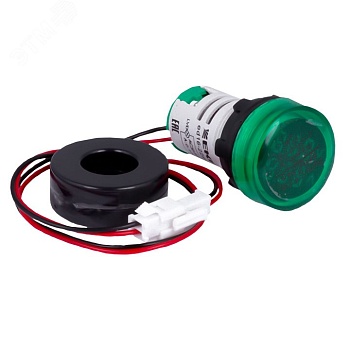 Индикатор значения тока и напряжения ED16-22AVD 100А зел. PROxima ed16-22avd-g - Лампа сигнальная d22-230V зел