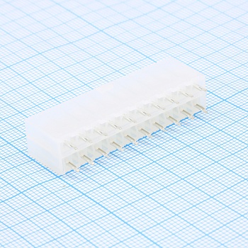 L-KLS1-4.20-2X10-SB - вилка на плату прямая двухрядная, шаг 4.2мм