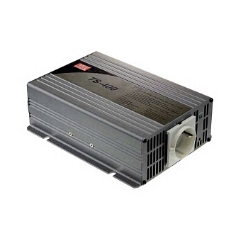 TS-400-212B - DC-AC, 400Вт, Рпик=800Вт, Uвх=10.5…15В DC, Uвых=230В АС 50Гц, КГИ<3%, изоляция 3000В AC, в кожухе 205х158х67мм, -10…+60°С