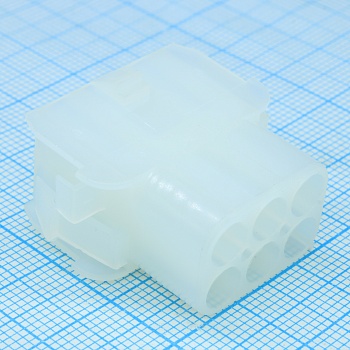 CKK3061-2.1-11B - Корпус разъема на провод 6 контактов негерметичный, male, Universal MATE-N-LOK Series