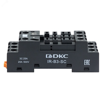 Колодка с винтовыми клеммами для силового реле на 3 группы IR-B3-SC