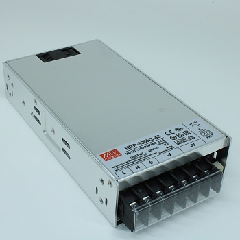 HRP-300N3-48 - AC-DC, 336Вт, выход 48В/0...7A, рег. вых 40.8…55.2 В , вход 85…264В AC, 47…63Гц / 120…370 В DC,  изоляция 3000В AC, в кожухе 199x105x41мм, -40…+70°С, вентилятор, кратковременная пиковая мощность 350%