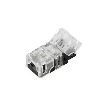 Коннектор ARL-MONO-5-2pin-STS 030704 - Одиночный коннектор для соединения 2-х отрезков открытых светодиодных одноцветных лент шириной 5 мм. Материал - прозрачный пластик. Обеспечивает соединение без видимых разрывов. Максимальный допустимый ток 3 А, напря