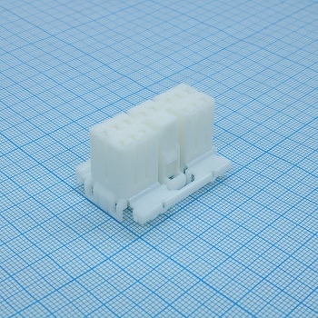 173852-1 - Кожух разъема  PL 14 контакт(ов) белый обжим кабеля автомобильного применения лоток