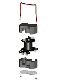 B65646A0000R027 - Сердечник ферритовый PM-тип N27-материал 7400нГн -20%....+30%