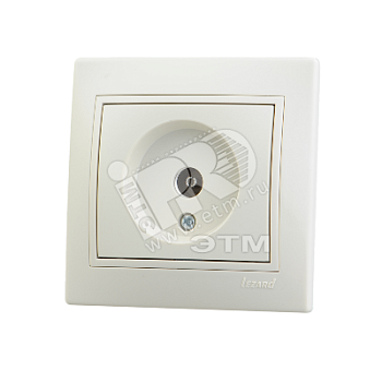 Розетка телевизионная оконечная TV СП Mira крем./крем. 701-0303-130