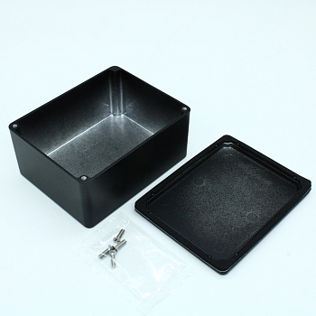 BS25BK - Герметичный алюминиевый корпус с прокладкой, IP66, черный