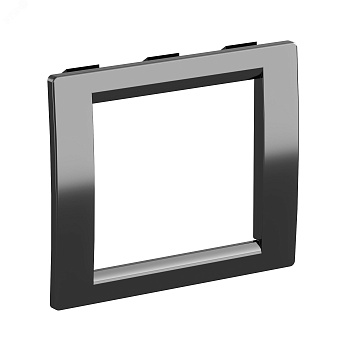 Рамка 2мод. универс. под Brava/VIVA/45х45 черн. F00011B