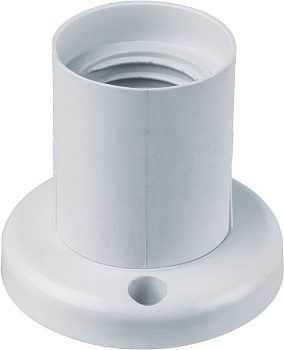 Патрон электрический Navigator 14 017 NLH-PL-W2-E27 пластик потолочный прямой(кр.1шт)