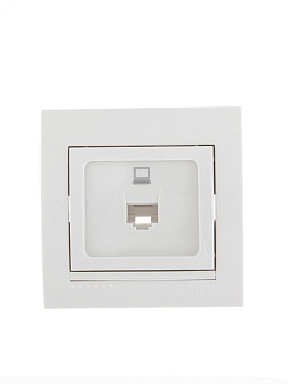 DERIY Розетка RJ45 белый 702-0202-139