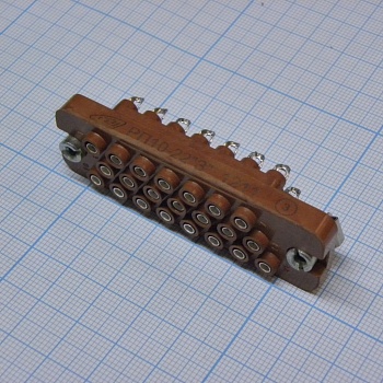 РП10-22 З розетка - Соединитель  низкочастотный, прямоугольный, внутреннего монтажа