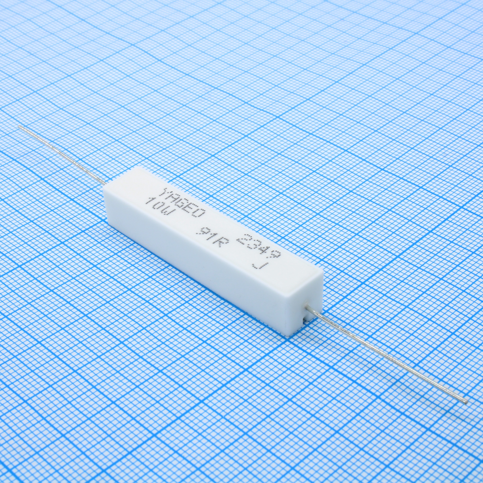 SQP10AJB-91R - Резистор керамический цементный аксиальный (SQP) 10Вт 82Ом ±5%