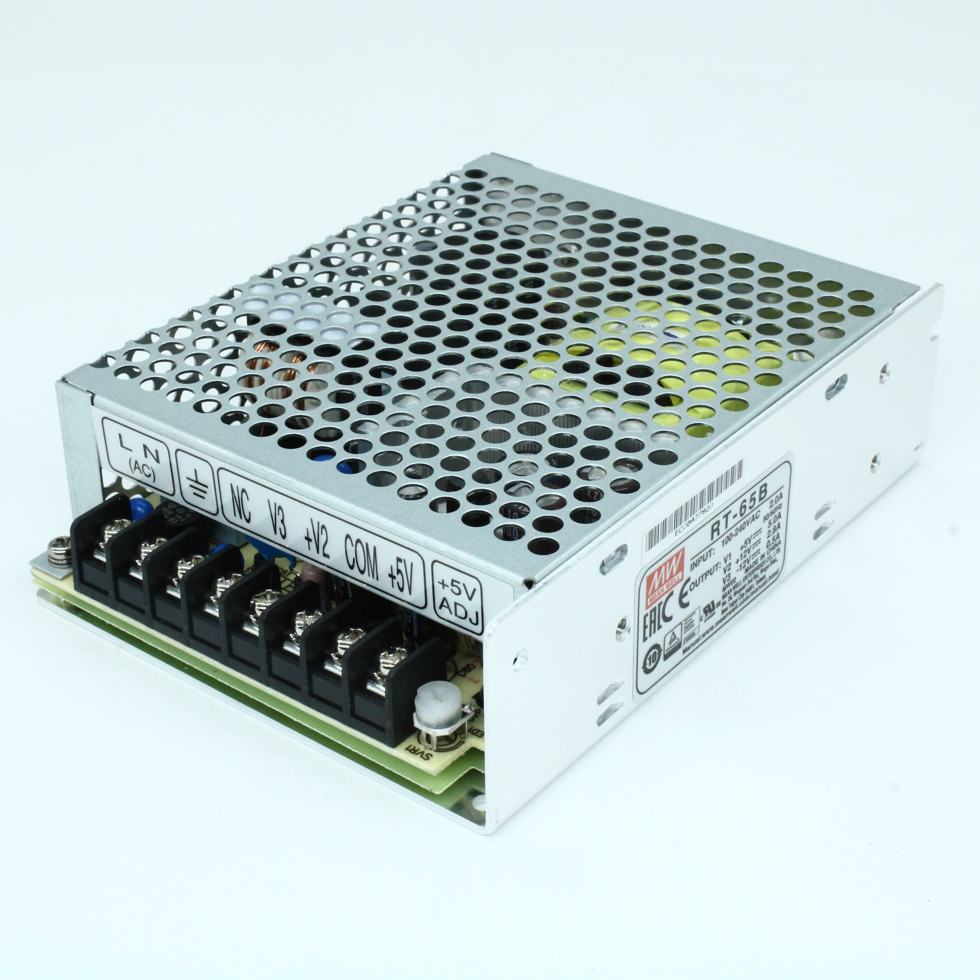 RT-65B - Преобразователь AC/DC в корпусе строенный выход 5В/12В/-12В  8A/3.5A/-1A 64.6Вт 8 выводов