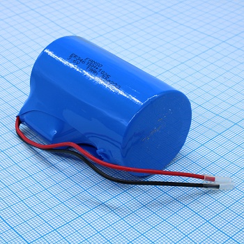 ER34615H/SLC1025 - Li, SOCl2 батарея типоразмера D + суперконденсатор, 3.6В, 20Ач, провода приварены к выводам, -55...85 °C