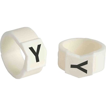 brd133734 - SCN-61-Y клипсы белые, 50шт/упак, для провода 15,1-19,0мм диаметра, легенда Y