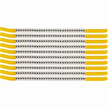 brd133323 - SCN-18-N клипсы белые, 300шт/упак, для провода 4,6-5,9мм диаметра, легенда N