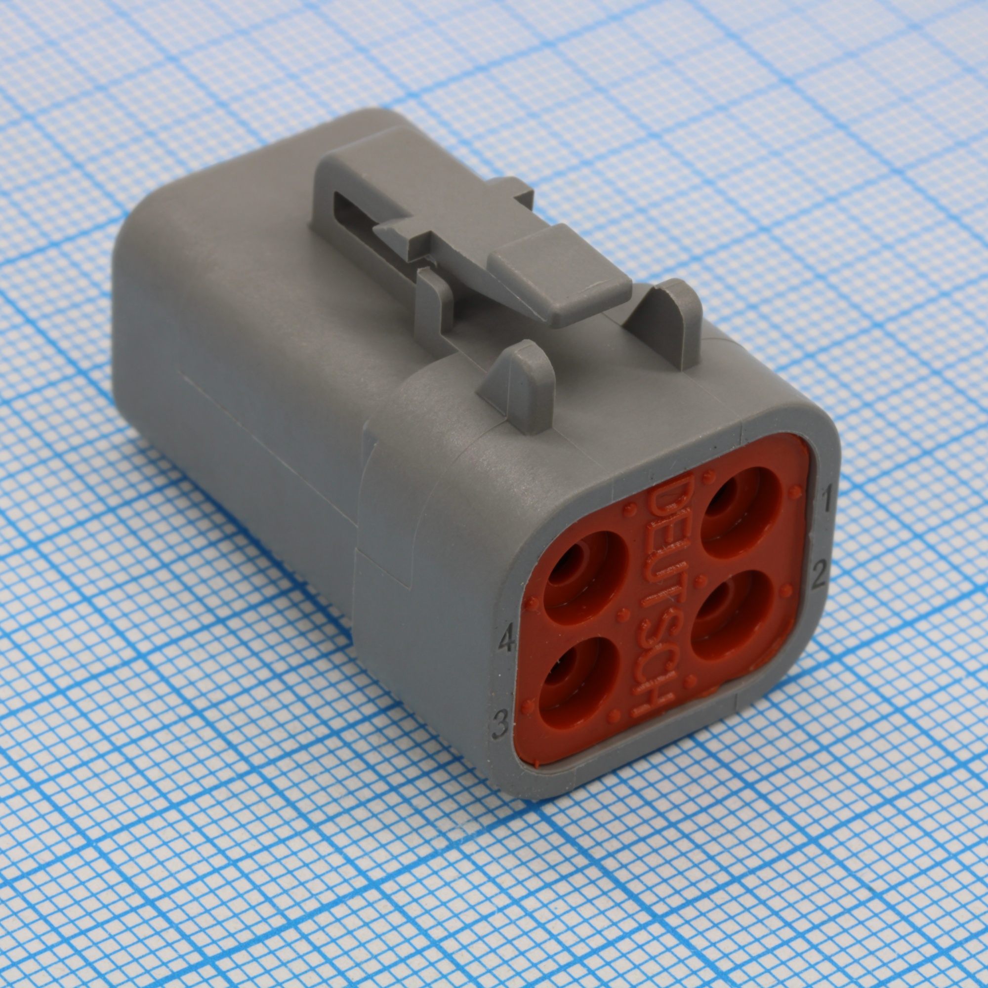 DTP06-4S - Корпус разъема 4 контакта монтаж на кабель автомобильного применения