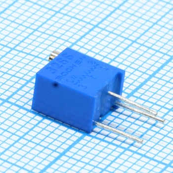 3266W-1-502 - Потенциометр многооборотный 5кОм 0.25Вт PC PIN