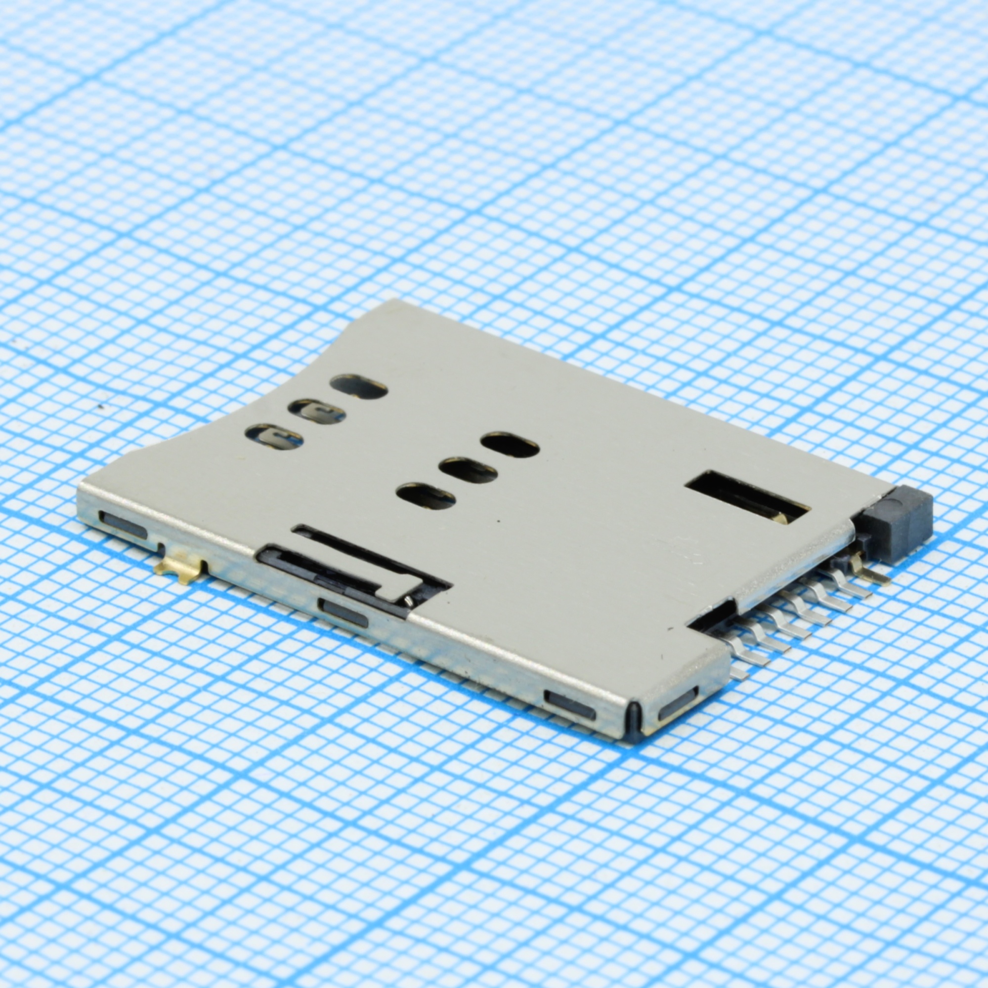 L-KLS1-SIM-110-6P-0-R - Разъем SIM карты 6 контактов
