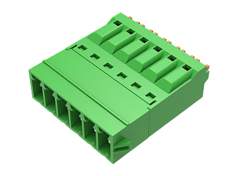 Вилочный разъем на кабель MC-PF3.5H12P-D-0001 - Вилочный разъем, горизонтальный, на кабель, шаг: 3.5 мм, 12 полюсов, фиксация провода push-in, исполнение: 160V, 8A, цвет: зеленый