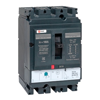 Выключатель автоматический 3п 160/160А 36кА ВА-99C Compact NS PROxima mccb99C-160-160