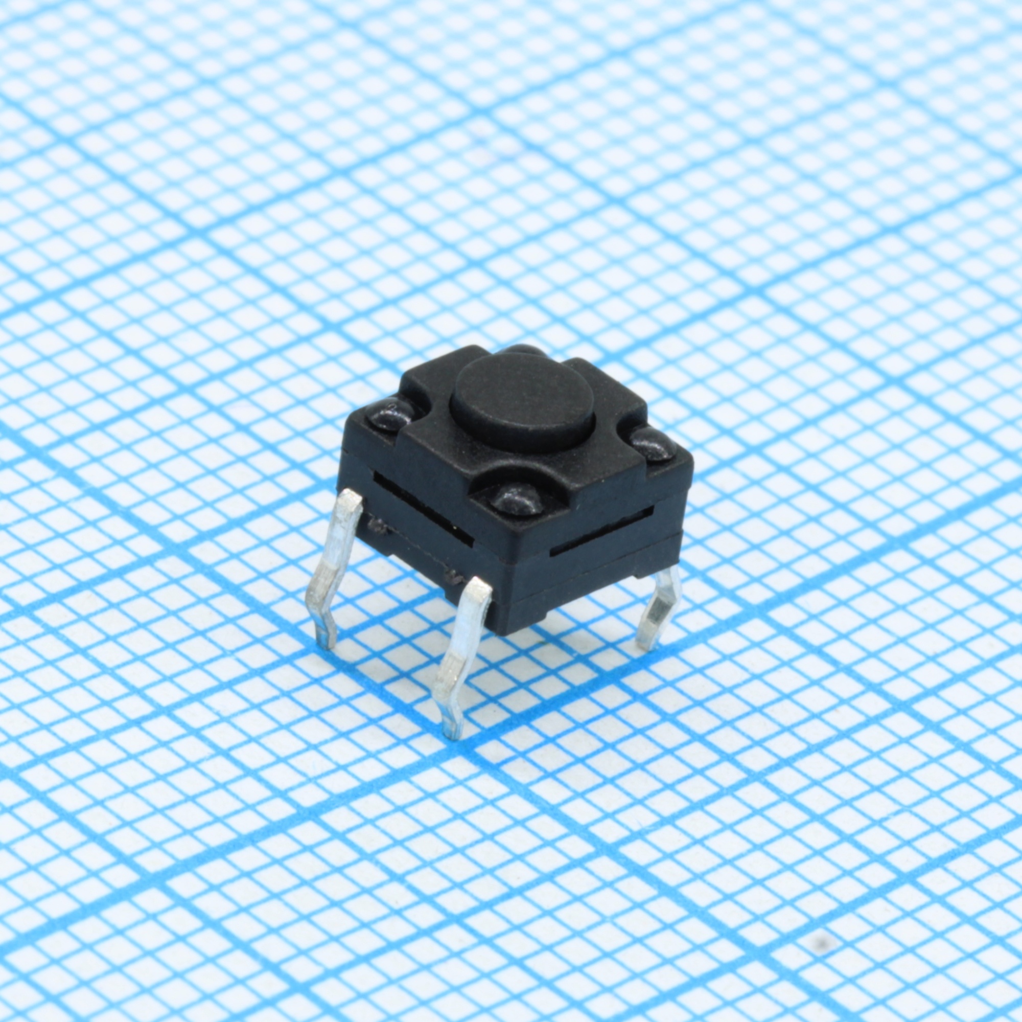 DS1041-10-4043KKA260X10 - Кнопка тактильная 6.2x6.2 мм 4 контакта 12В/50мА усилие нажатия 260 гр.