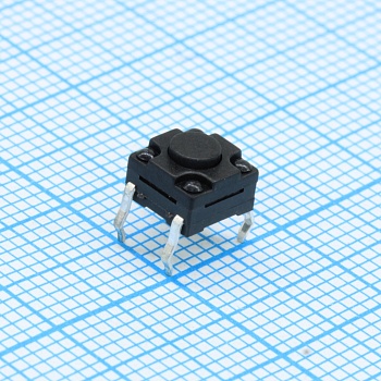 DS1041-10-4043KKA260X10 - Кнопка тактильная 6.2x6.2 мм 4 контакта 12В/50мА усилие нажатия 260 гр.