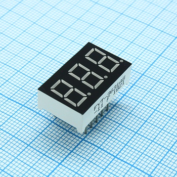 FYT-3631AS-11 - 3-х разрядный индикатор 9,2мм/красный/15-20мКд/ОК