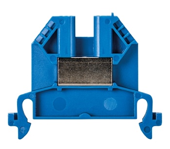 Клемма 9700A/6 S35 BLAU - Проходная клемма, тип фиксации провода: винтовой, номинальное сечение: 4 мм кв., 32A, 800V, ширина: 6 мм, цвет: синий, тип монтажа: DIN 35