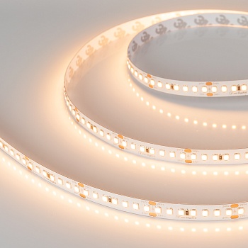 Лента RT-A168-10mm 24V Warm2700 CRI98 (17 W/m, IP20, 2835, 5m) 025149(2) - Светодиодная лента RT-A168, открытая. Светодиоды 2835, 168 шт/м (840 шт на 5 м), белая плата, ширина 10 мм, скотч 3M. Цвет ТЁПЛЫЙ 2700 K, цветопередача CRI 95..98, угол 120°. Питан