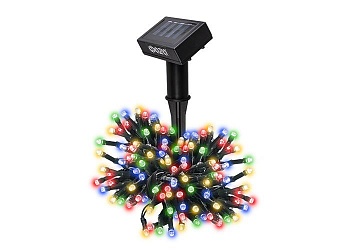Светильник светодиодный садовый SLR-G01-100M гирлянда 100LED мультиколор с колышком на солнечн. батарее 5033405