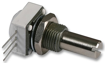 14910F0GJSX10102KA - Переменный резистор однооборотный 1кОм 1Вт ±10% 6.35мм