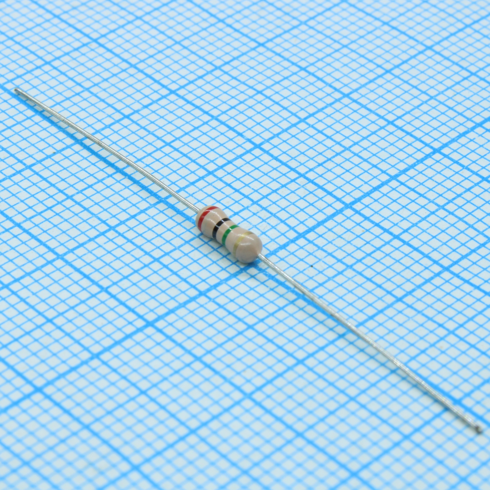 CFR-0,25W-2M - Резистор углеродистый 0.25Вт 2МОм ±5% ТКС -1500ppm/°C....0ppm/°C