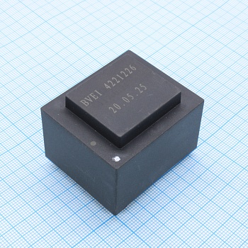 KSP-BVEI4221226 - Трансформатор питания 6ВА  230В 15В 400мА до+70°C (EI 42/14.8)32.6мм