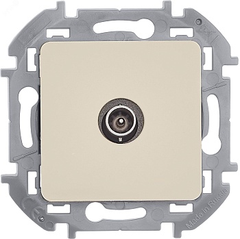 Розетка телевизионная оконечная TV Inspiria 10дБ 5-862мГц механизм сл. кость Leg 673871