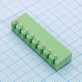 2EGTRC-5.0-08P-14-100 - Разъемный клеммный блок на плату, 8 контактов. Серия 2EGTRC-5.0