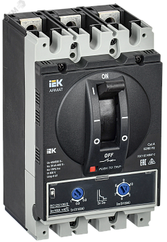 Автоматический выключатель в литом корпусе ARMAT 3P типоразмер A 35кА 100А расцепитель термомагнитный регулируемый AR-MCCB-3A-035-0100A-ATUC