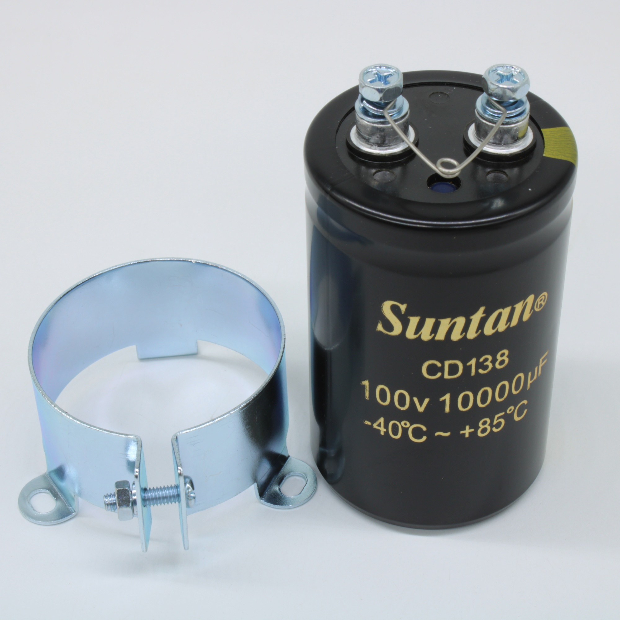 TS13DZ2A103MSB000R - Алюминиевый электролитический конденсатор 100В 10000мкФ 52*81 85°С М5. В комплект поставки конденсаторов, произведённых после 01.12.2018, гайки/шайбы не входят