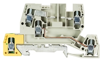 Клемма этажн. разъед. WKI 4 TKG-D-SL - Мультифунциональная клемма, тип фиксации провода: винтовой, номинальное сечение: 4 мм кв., 26A, 400V, ширина: 6 мм, цвет: серый, тип монтажа: DIN 35