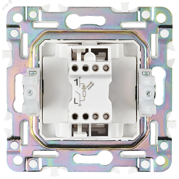 SKANDY Выключатель 1-клавишный с индикацией 10А SK-V07Gr серый IEK SK-V10-1-10-K03