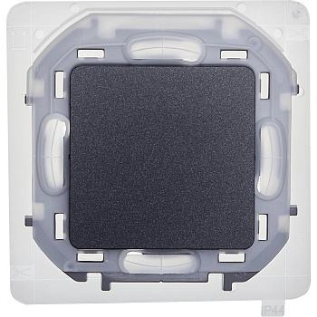 Переключатель 1-кл. Inspiria 10А IP44 250В 10AX механизм антрацит Leg 673673