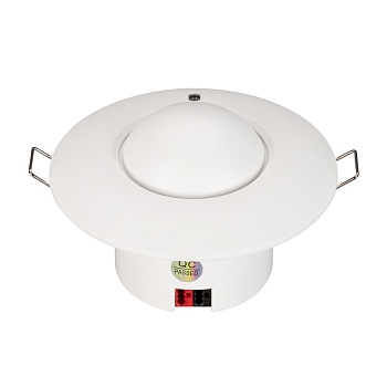 INTELLIGENT ARLIGHT Датчик присутствия KNX-301-022-IN (BUS, MW) 038409 - Микроволновый датчик присутствия KNX. Встроенные датчики освещенности и температуры. Питание от шины KNX DC 21-30V. Размер 59хO93 мм. Размер утапливаемой части 38хO52