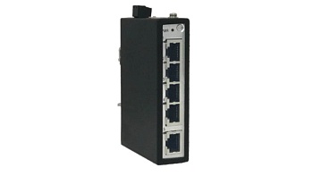 Коммутатор неупр. DSW-A5K0050 - Коммутатор неуправляемый, 5 портов RJ-45, 10/100/1000BaseT, номинальное напряжение 12/24/48 VDC и 24 VAC, IP30, рабочая температура: -40°C~+75°C, монтаж DIN35