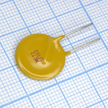 RXEF160 - Самовосстанавливающийся предохранитель PTC 1.6A(hold) 3.2A(trip) 72V 40A 1.9W 11.4s 0.09Ohm, радиальные выводы, 16.3 X 3 X 20.8mm, россыпью